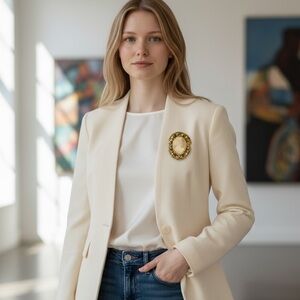 Vintage Florenza Cameo Pin